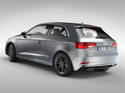 Audi A3 2017 3d Model Cgtrader