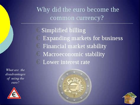 Презентация к уроку английского языка The Euro Many Countries One