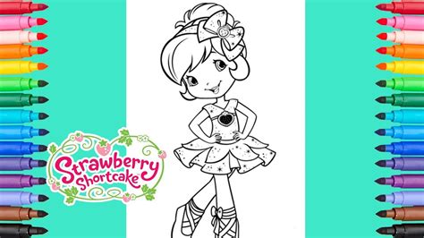 Strawberry shortcake coloring pages for kids. Strawberry Shortcake Ballerina Coloring Pages - YouTube