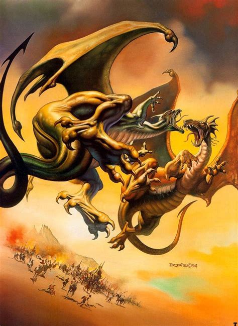 Dragons Duel By Boris Vallejo 1994 Boris Vallejo Vallejo Fantasy
