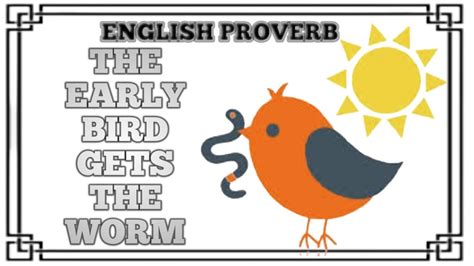 English idiom : The early bird gets the worm | Meaning | Example scenes