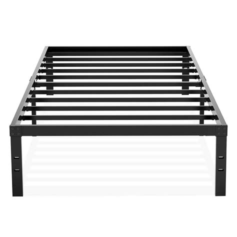 Heavy Duty Twin Platform Bed Frame, NOAH MEGATRON 14 Inch Mattress