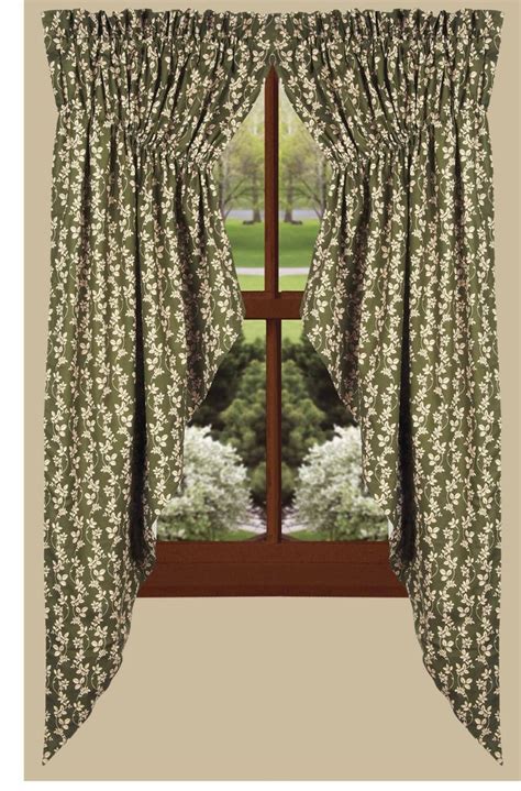 Charlotte Floral Gathered Swag Curtains