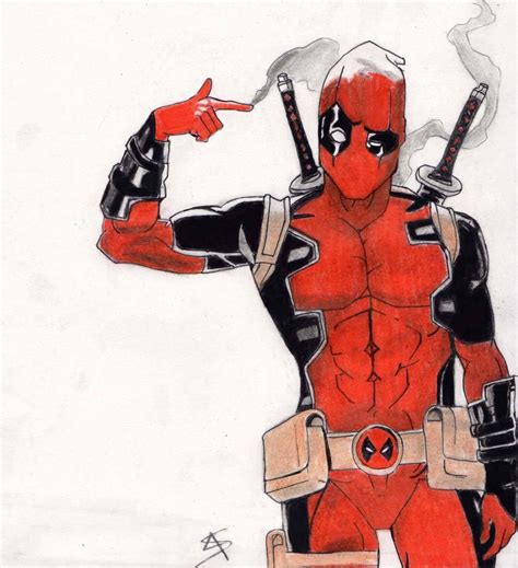 Deadpool Drawing By 4lexi4rt On Deviantart