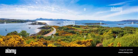 Scenic View Of Bridge Connecting To Isle Of Skye Stock Photo Alamy
