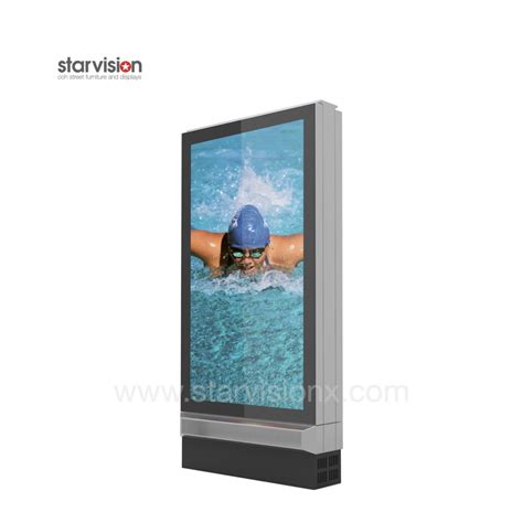 Freestanding Water Proof Outdoor Advertising LCD Display 75 Inch