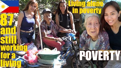 2 Beautiful Filipina Women Visited An Old Filipina Lady Who Lives In