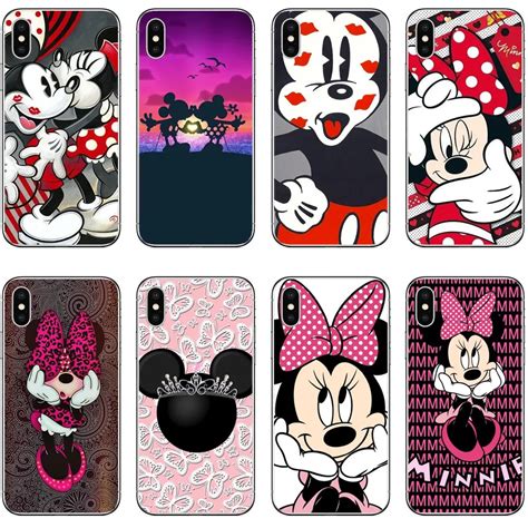 Cute Mickey And Minnie Kiss Mickey Mouse Hard Pc Case For Apple Iphone 5s Se 6 6splus 7 7plus 8