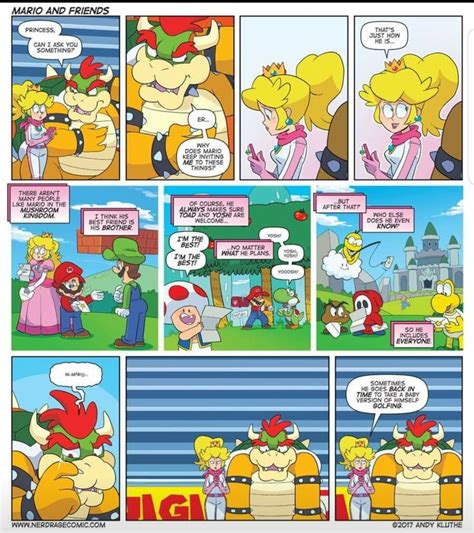 Bowser Peach On Mario Mario Funny Mario Comics Super Mario Art