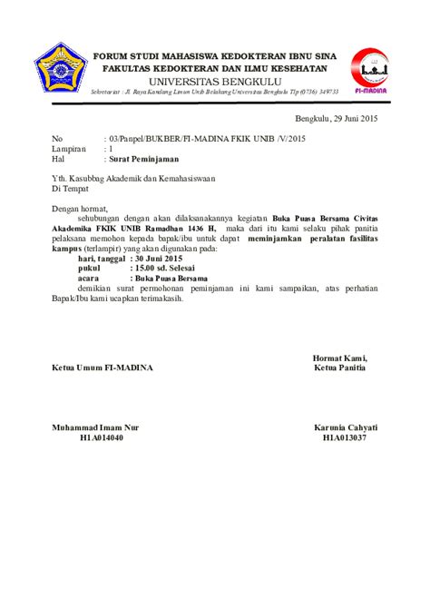 Detail Contoh Surat Peminjaman Barang Doc Koleksi Nomer 13