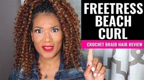 Freetress Beach Curl Crochet Hair Review Youtube