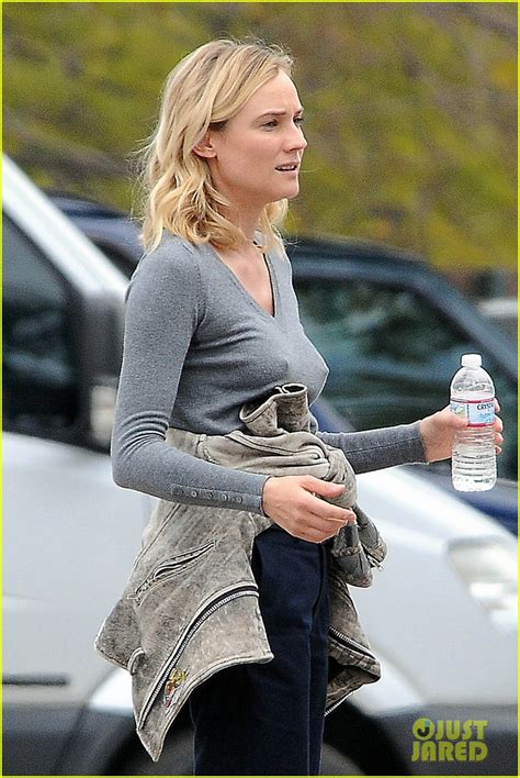 Diane Kruger Gets Direction From Crew Member On The Bridge Photo