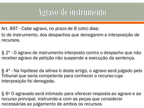 Agravo De Instrumento Trabalhista Prazo