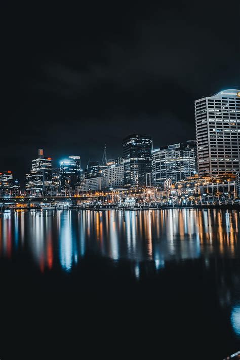 1290x2796px 2k Free Download Cities Building Lights Reflection
