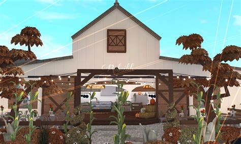 Fall Festival Barn Bloxburg In 2022 Outdoor Decor House Styles Decor