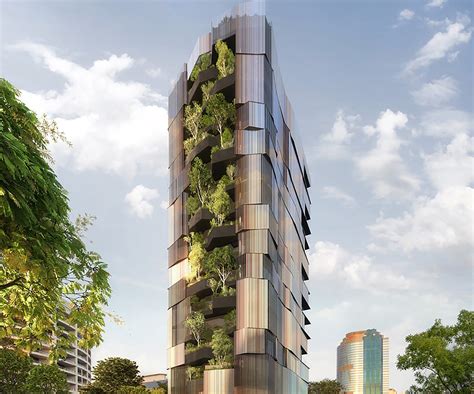14 Story Apartment Building In Brisbane Has A Vertical Forest Growing