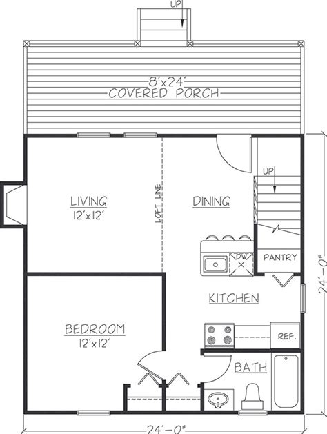 24X24 Cabin Floor Plans With Loft Floorplans Click