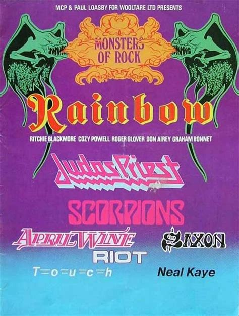 Rainbow The Very 1st Monster Of Rockdonington Park Ukaug16th 1980