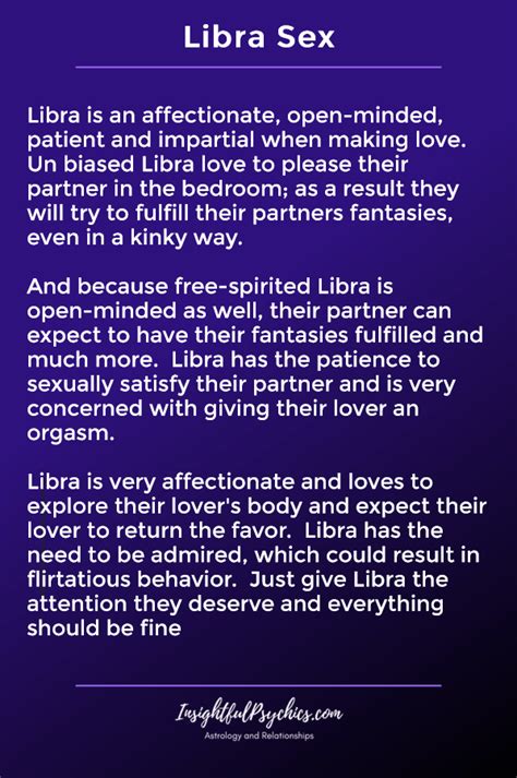 Libra Sex Life The Good The Bad The Hot