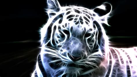 Tiger Wallpapers Neon White Tiger Wallpaper