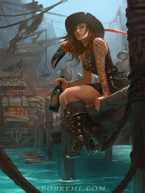 Pirate Haven Tortuga By BobKehl Pirate Woman Pirate Art Fantasy