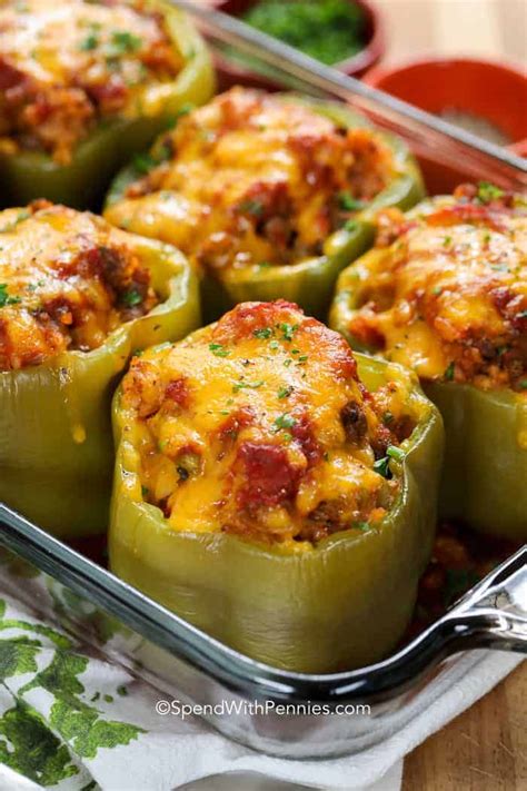 Easy Stuffed Peppers Spend With Pennies Food News Hubb