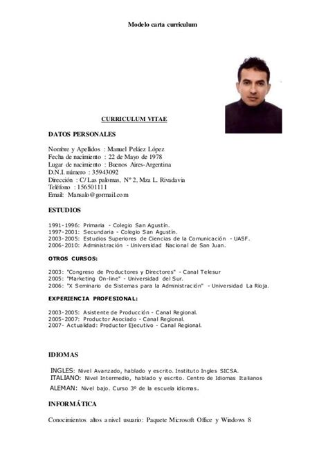 En livecareer le damos consejos y sugerencias para conseguir un currículum ganador. K Lleva Un Curriculum Vitae - Modelo de Curriculum Vitae ...