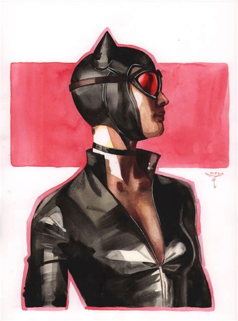 Catwoman Painted Art 2020 Signed By Clara Tressier