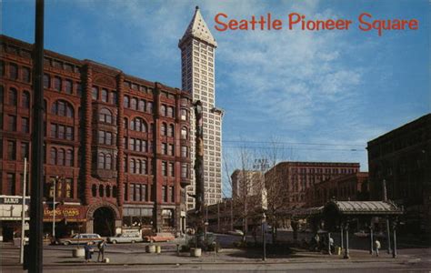 Pioneer Square Seattle Wa Postcard