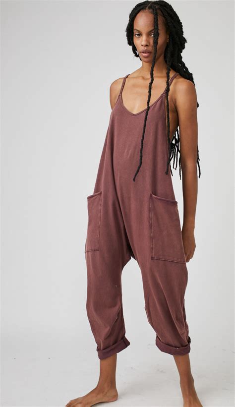 Free People Hot Shot Onesie Bitter Chocolate Peach Blossom Boutique