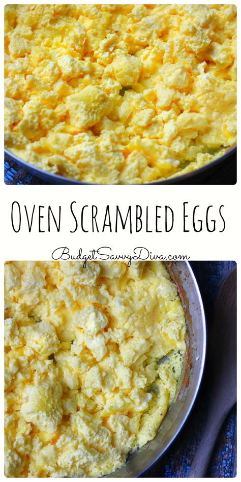 This recipe for the best pound cake ever rises very high above all others thanks to the use of six eggs. Oven Scrambled Eggs Recipe - Budget Savvy Diva