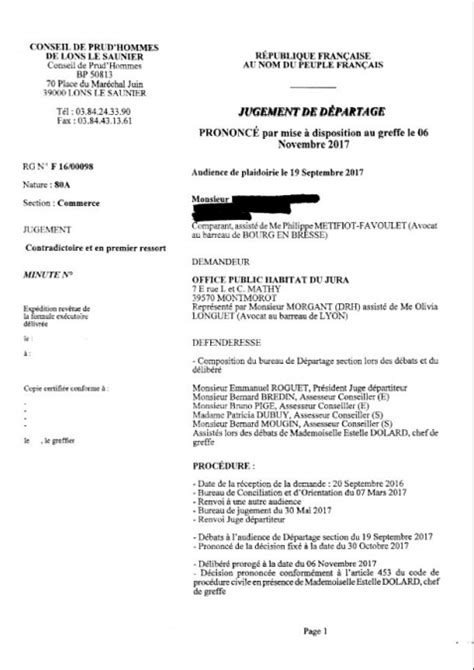 60 jugements en ligne