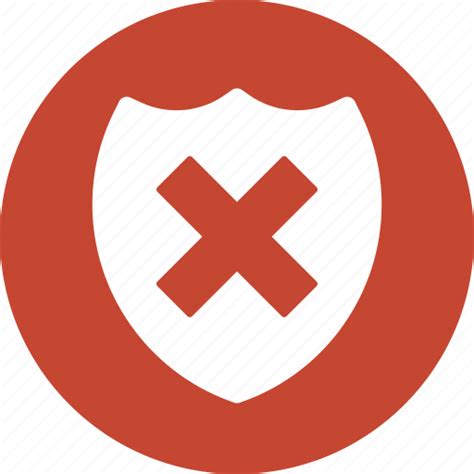 Alert Error Fail Protect Protection Security Shield Problem Icon