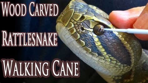 Carving A Rattlesnake Cane With A Natural Twist Youtube
