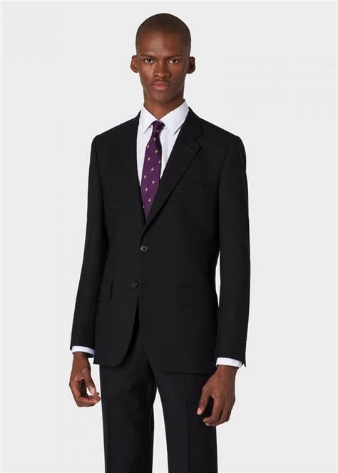 Paul Smith The Mayfair Classic Fit Black Wool A Suit To Travel In
