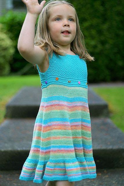 Ravelry Shades Of Summer Dress Pattern By Elena Nodel Girls Knitted