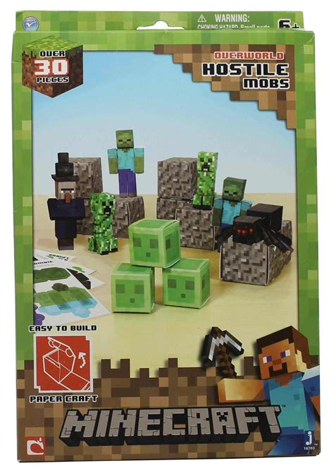 Minecraft Papercraft Hostile Mobs Set Over 30 Piece ‬