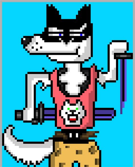 Undertale Doggo Battle Sprite Shaded And Colored Pixel Art Maker