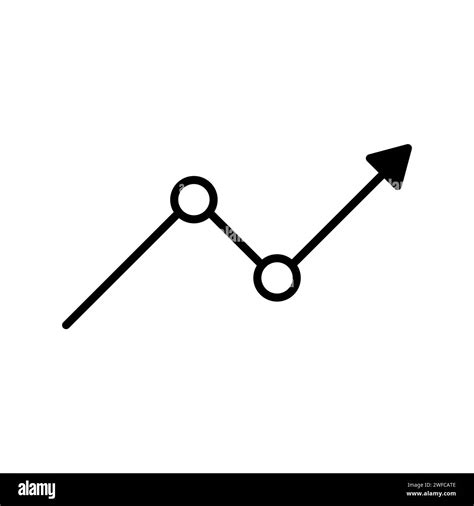 Graphic Up Arrow Business Concept Growth Chart Sign Vector Illustration Stock Image Eps 10