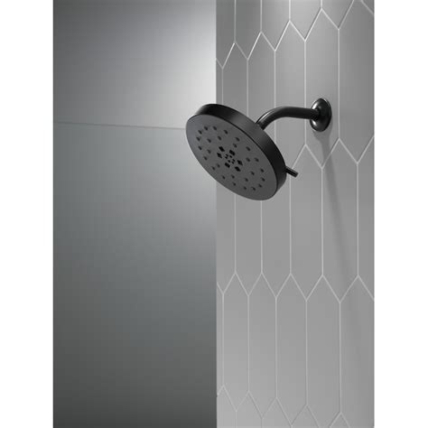 Delta Universal Showering Components Matte Black Round Fixed Shower