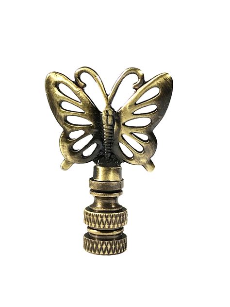 Everyday low prices and amazing selection. Butterfly Lamp Finial Antique Brass - royalLAMPSHADES