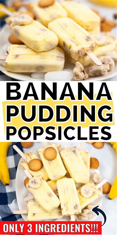 Banana Pudding Popsicles Easy 3 Ingredient Recipe