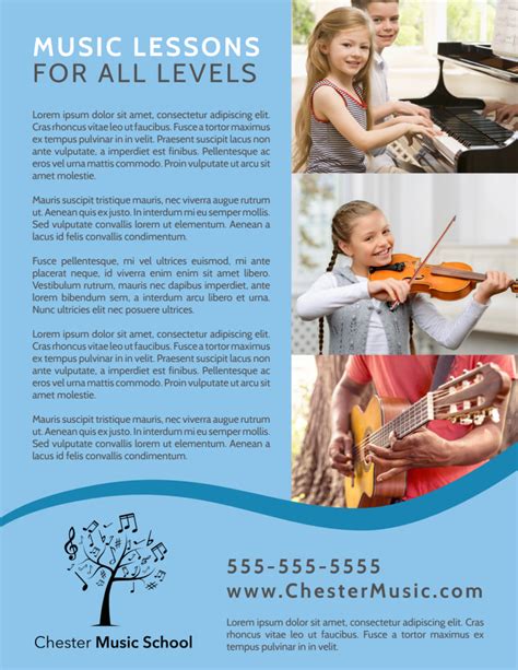 Music Lesson Flyer Template