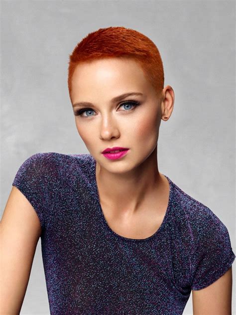 Ultra-Short Red Hair | Short red hair, Short hair styles, Super short hair
