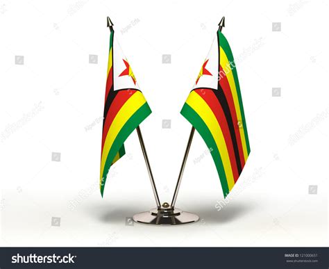 Miniature Flag Zimbabwe Isolated Clipping Path Stock Illustration 121000651 Shutterstock