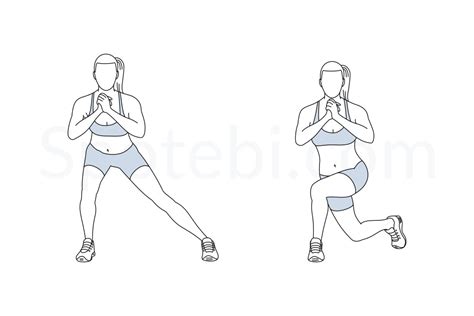 side lunge to curtsy lunge illustrated exercise guide