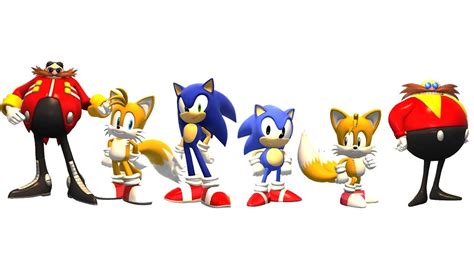 Sonic Generations Classic Characters