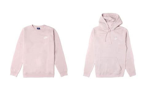 Nike Sportswear Crew And Hoodie In Particle Rose Hypebae