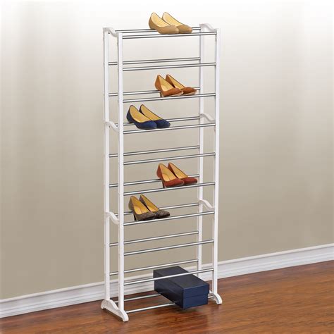 You can adjust to your needs an for the different styles of shoes. Lynk® 30 Pair Shoe Rack - 10 Tier - Shoe Shelf Organizer ...