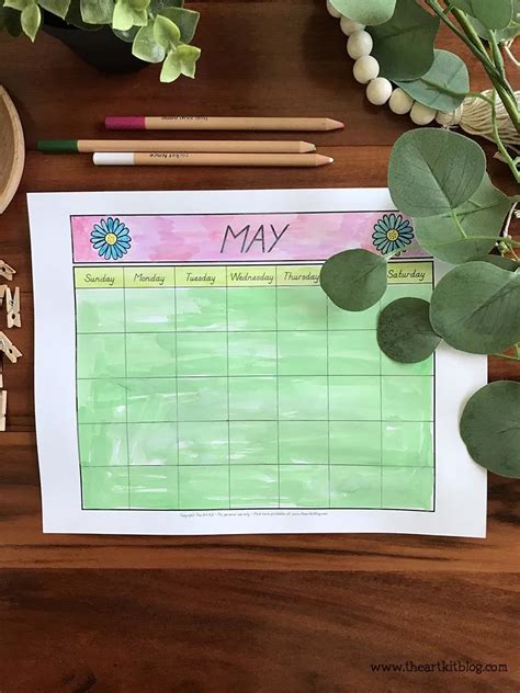 May Calendar Printable Blooming Homestead